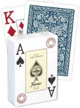Изображение Карты игральные пластиковые FOURNIER 2818, синяя рубашка [X8-1231] (5)